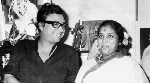 R.D. Burman with Asha Bhosle