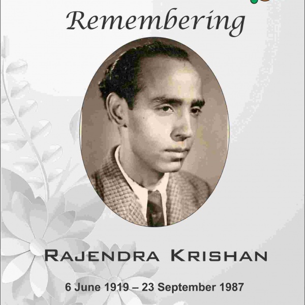 Remembering the Popular Lyricist of Hindi cinema Rajendra Krishan