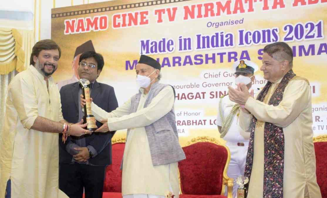 Planet Marathi OTT Head Akshay Bardapurkar felicitated by Maharashtra Sanman Award