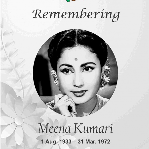 Actress Meena Kumari Hindi Cinema's Tragedy Queen